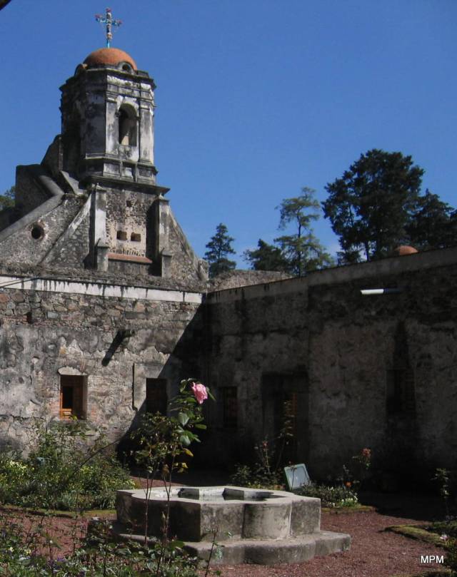 Monastary Courtyard in Mexico